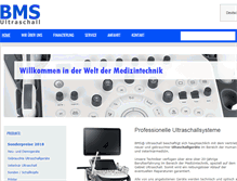 Tablet Screenshot of bms-ultraschall.de